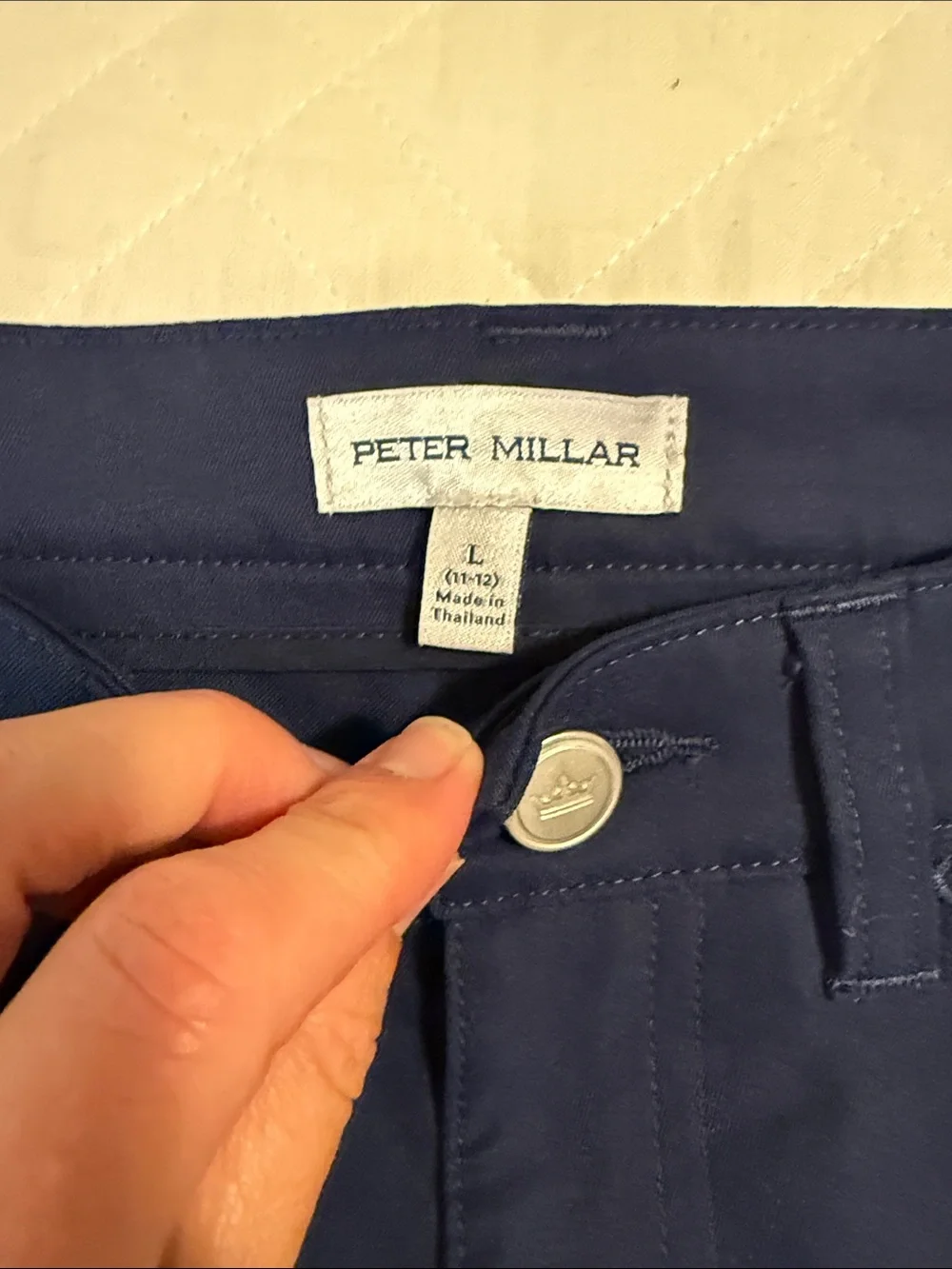 Youth Peter Millar Navy Blue Stretch Pants
